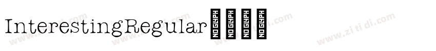 InterestingRegular字体转换