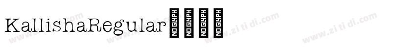 KallishaRegular字体转换
