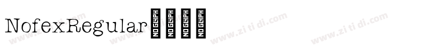 NofexRegular字体转换