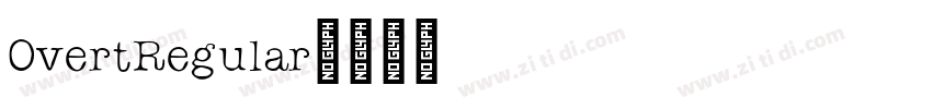 OvertRegular字体转换