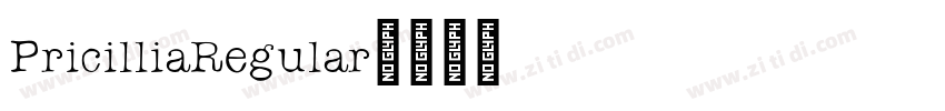 PricilliaRegular字体转换