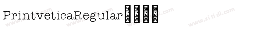 PrintveticaRegular字体转换