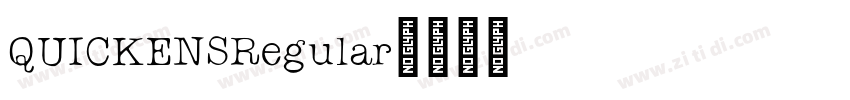 QUICKENSRegular字体转换