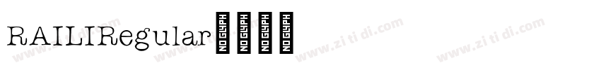 RAILIRegular字体转换