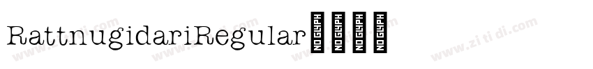 RattnugidariRegular字体转换