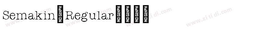 Semakin-Regular字体转换