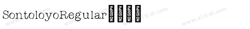 SontoloyoRegular字体转换