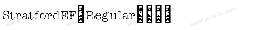 StratfordEF-Regular字体转换