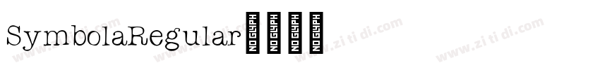 SymbolaRegular字体转换
