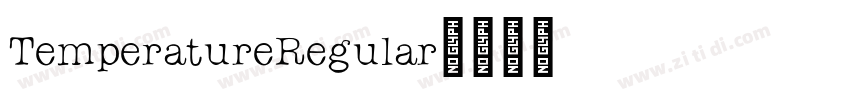 TemperatureRegular字体转换