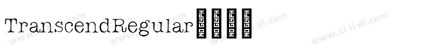 TranscendRegular字体转换