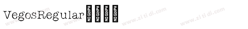 VegosRegular字体转换