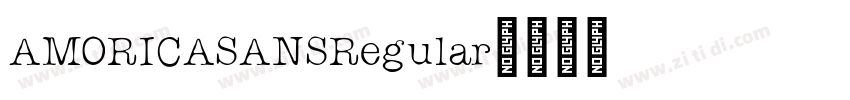 AMORICASANSRegular字体转换