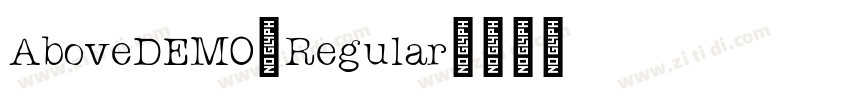 AboveDEMO-Regular字体转换