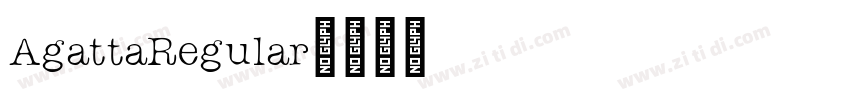 AgattaRegular字体转换