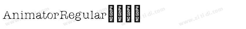 AnimatorRegular字体转换