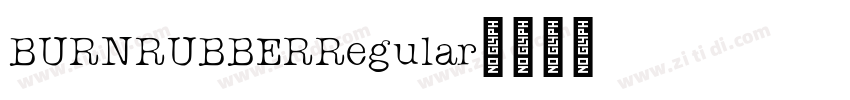 BURNRUBBERRegular字体转换