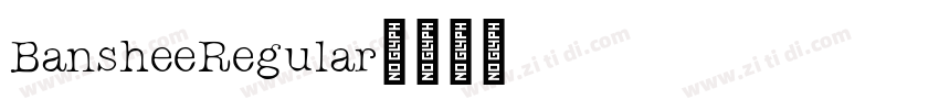 BansheeRegular字体转换