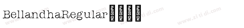 BellandhaRegular字体转换