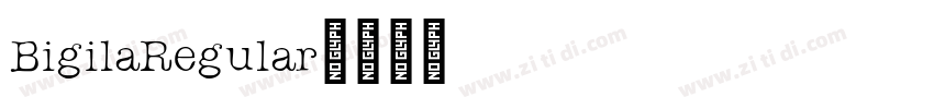 BigilaRegular字体转换