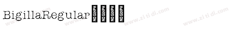 BigillaRegular字体转换