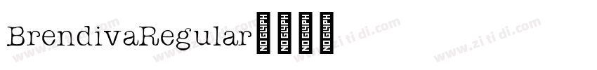 BrendivaRegular字体转换