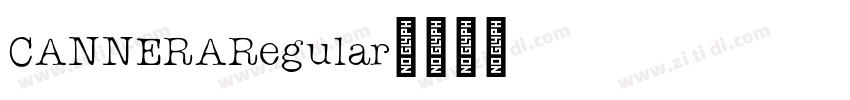 CANNERARegular字体转换