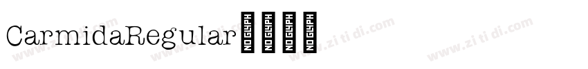 CarmidaRegular字体转换