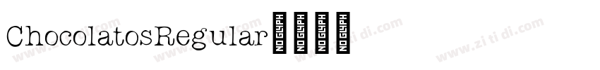 ChocolatosRegular字体转换