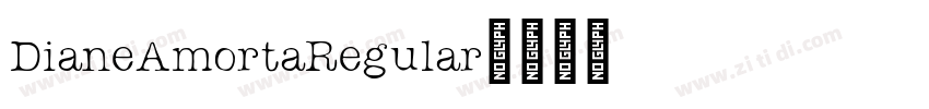 DianeAmortaRegular字体转换