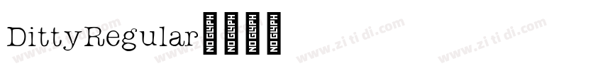 DittyRegular字体转换