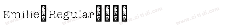 Emilie-Regular字体转换