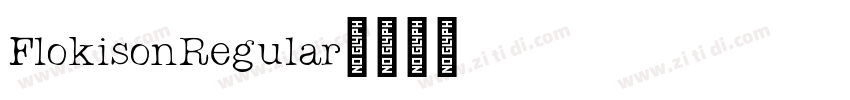 FlokisonRegular字体转换