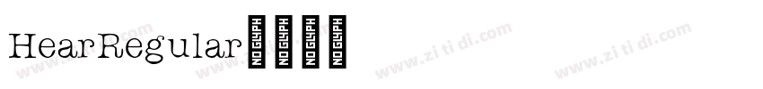 HearRegular字体转换