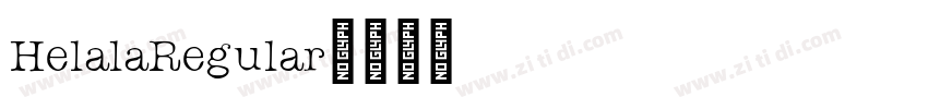 HelalaRegular字体转换