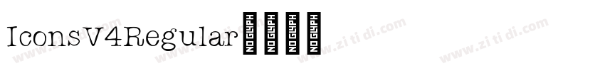 IconsV4Regular字体转换 IconsV4Regular字体转换