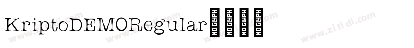 KriptoDEMORegular字体转换