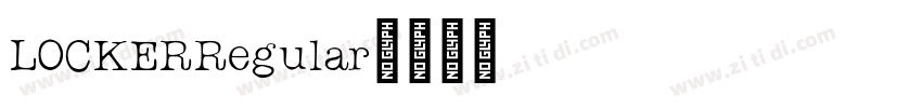 LOCKERRegular字体转换