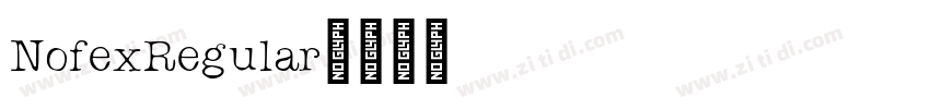 NofexRegular字体转换