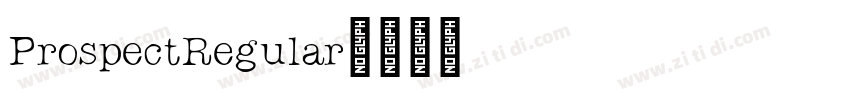 ProspectRegular字体转换