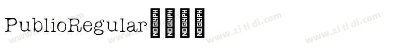 PublioRegular字体转换