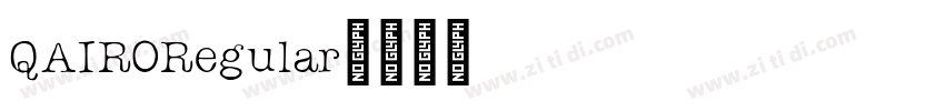 QAIRORegular字体转换 QAIRORegular字体转换