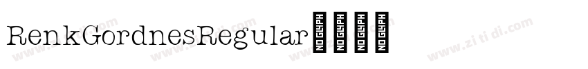 RenkGordnesRegular字体转换