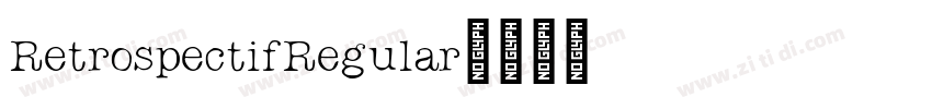 RetrospectifRegular字体转换