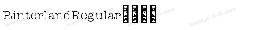 RinterlandRegular字体转换