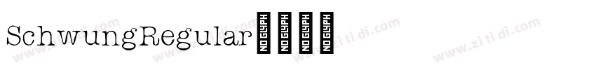 SchwungRegular字体转换