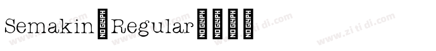 Semakin-Regular字体转换