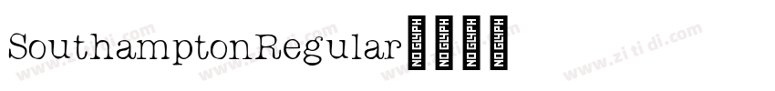 SouthamptonRegular字体转换