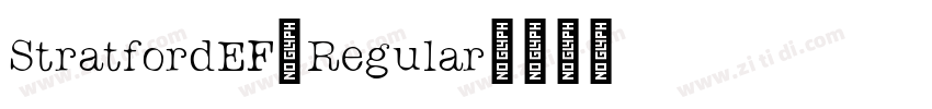 StratfordEF-Regular字体转换
