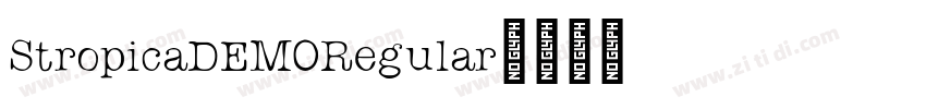 StropicaDEMORegular字体转换